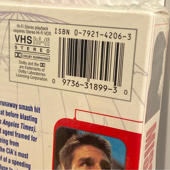 Mission: Impossible VHS video Tom Cruise movie 90s NEW SEALED 1999 - Picture 7 of 16